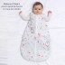 Sac de dormit copii 0-9 luni Kidizi Fairy Clouds, 0.5 tog