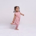 Sac de dormit copii de vara din muselina dubla cu picioare 18-36 luni Kidizi Pink 0.3 tog