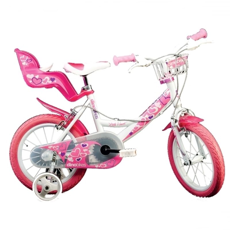 Bicicleta Fete Cu Roti Ajutatoare 14 Inch Rn144 De La Dino Bykes