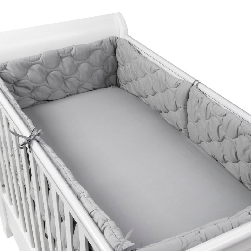 pin Who Predict Set 2 aparatori matlasate patut 120x60 cm Kidizi Grey Deluxe - eMAG.ro