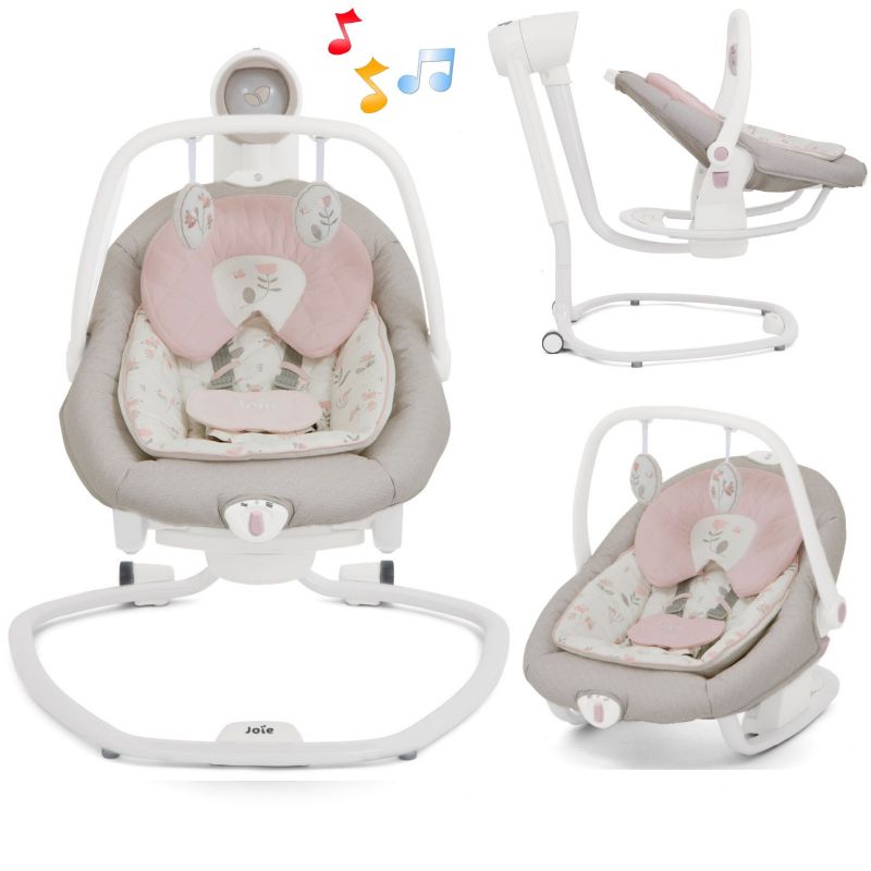 Leagan Si Balansoar Rotativ Serina 2 In 1 Flowers Forever De La Joie