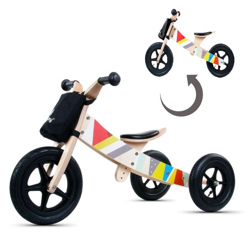 Bicicleta Din Lemn Fara Pedale 2 In 1 Transformabila Sun Baby