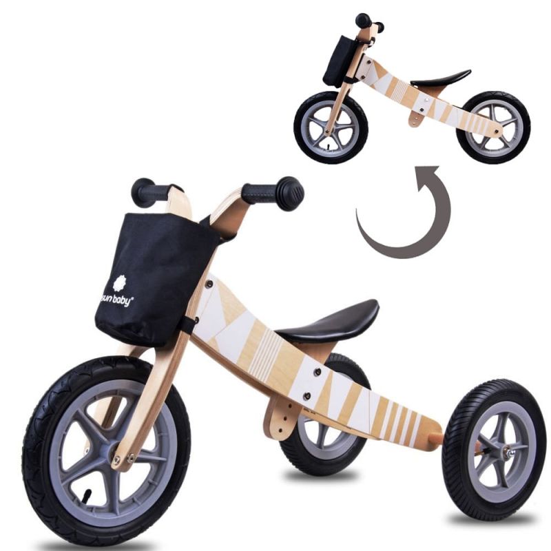 Bicicleta Din Lemn Fara Pedale 2 In 1 Transformabila Sun Baby