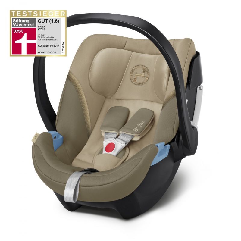 Scoica Auto Cybex Aton 5 Pentru Bebelusi Prematuri Classic Beige