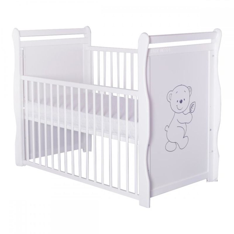 Patut Lemn Jas Ursulet Cu Laterala Culisanta De La Babyneeds