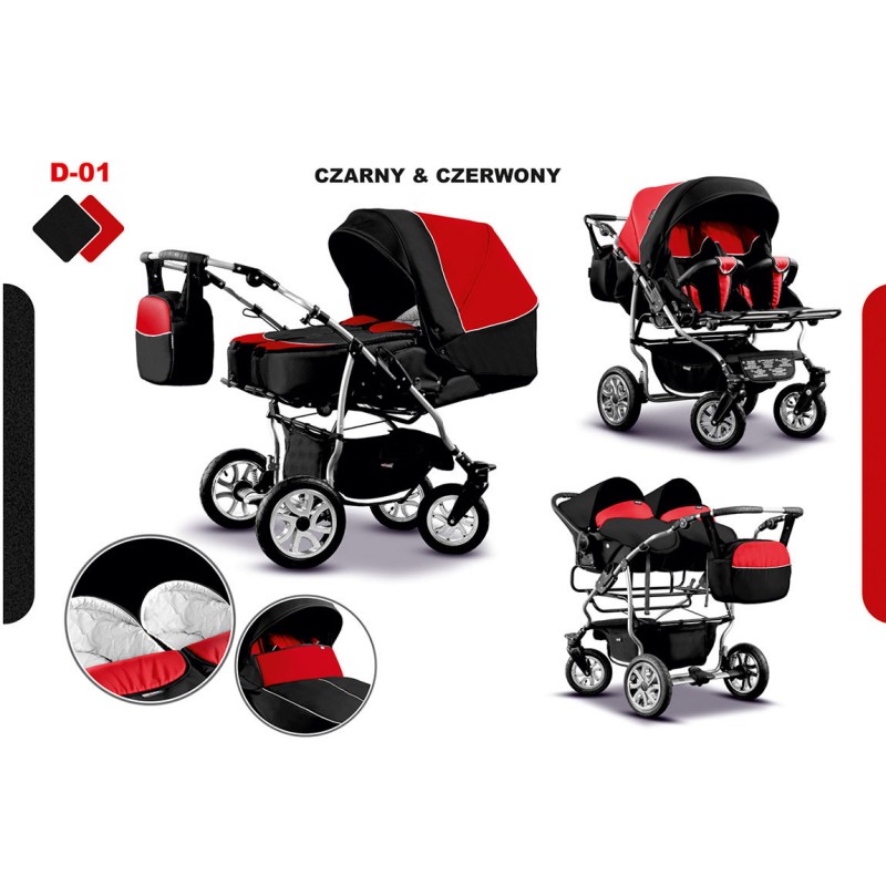 Mikado - Carucior gemeni Duet 3 in 1