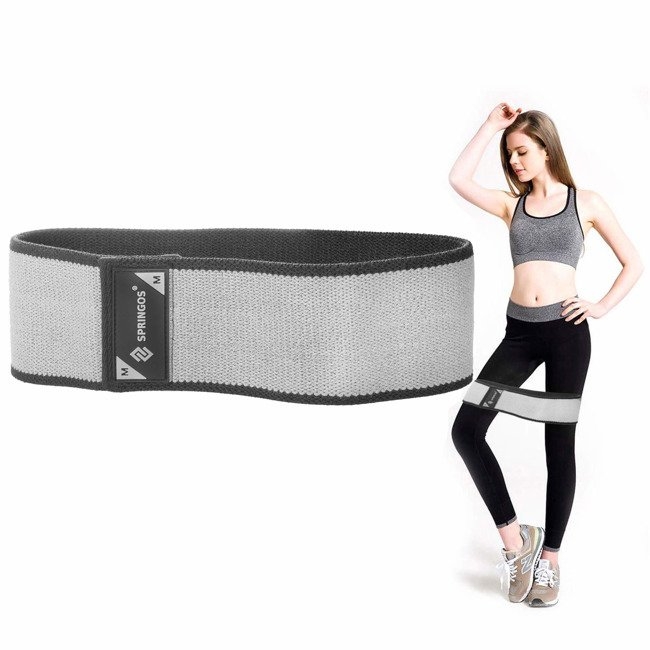 Banda elastica pentru tonifiere Hip Band Springos, rezistenta mare, 76 cm