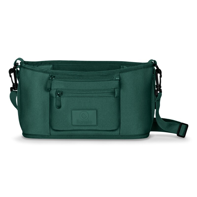 Geanta impermeabila pentru mamici si carucior Lionelo Little Cube, cu 4 compartimente, curea detasabila, buzunar exterior detasabil, Verde