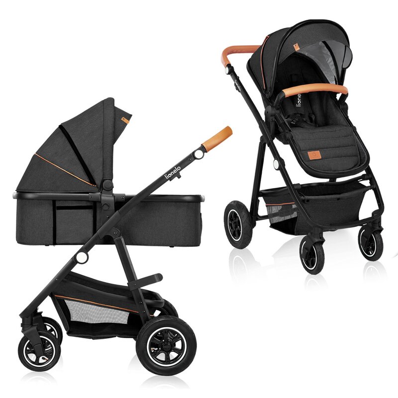 Carucior compact 2 in 1 Amber Lionelo Gri Inchis