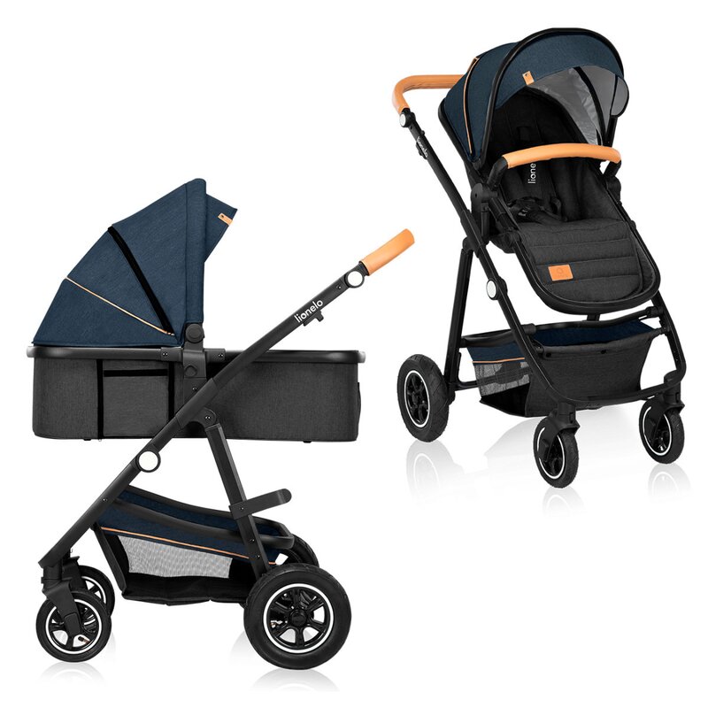 Carucior compact 2 in 1 Lionelo Amber Albastru