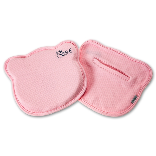Perna bebelusi anti plagiocefalie 0-12 luni, forma ergonomica cu spuma memory, 2 huse detasabile, certificata in Germania, Koala Perfect Head Pink