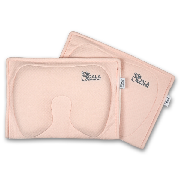 Perna alaptare anti plagiocefalie, cu spuma memory, 2 huse detasabile, certificata in Germania, Koala BabyCare Perfect Head Breastfeeding Pink