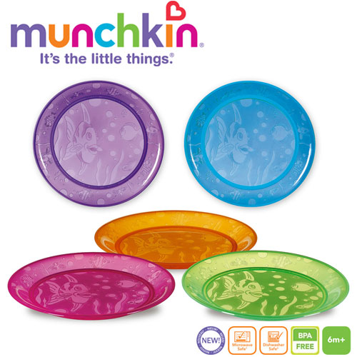 Set 5 Farfurii Colorate De La Munchkin