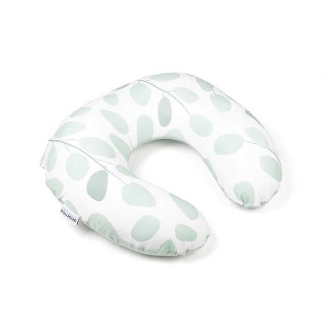 Perna pentru alaptat 2 in 1 Softy Leaves Aqua Green Doomoo