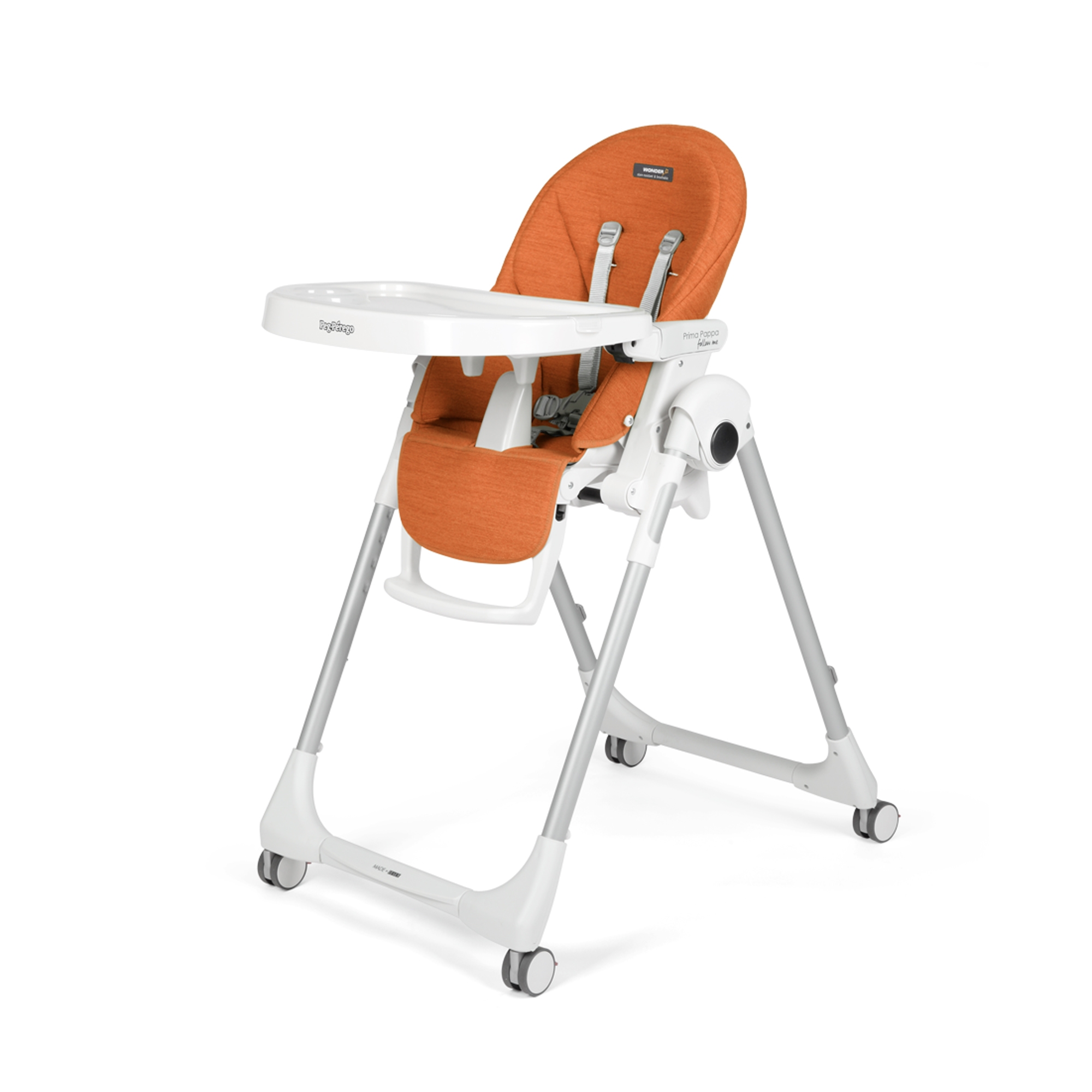 Scaun de masa Prima Pappa Zero Peg-Perego Follow Me Wonder Orange