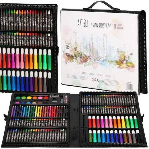 Set complet pentru desen si pictura 168 piese Micul Artist