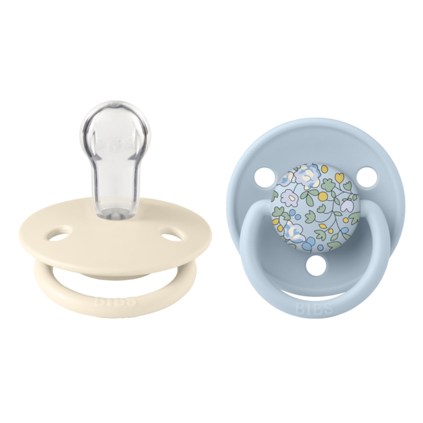 BIBS x LIBERTY Set 2 suzete De Lux Eloise Silicon, tetina rotunda, marime universala