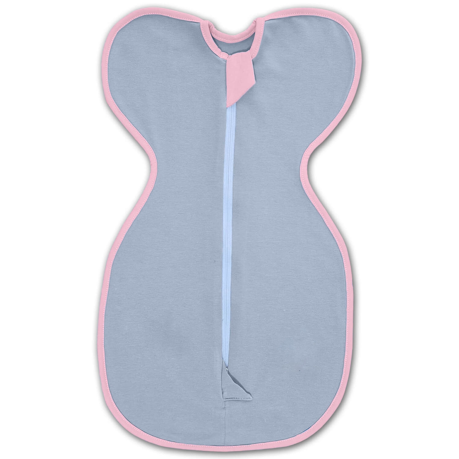 Saculet de infasat bebelusi Kidizi Swaddel Newborn Pink 0-1 luni,fermoar cu deschidere in ambele sensuri
