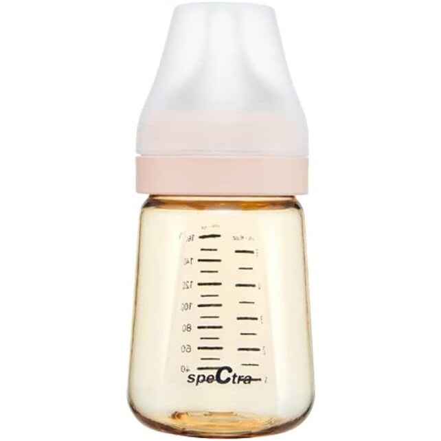 Biberon anticolici premium cu tetina S, galben 160 ml Spectra