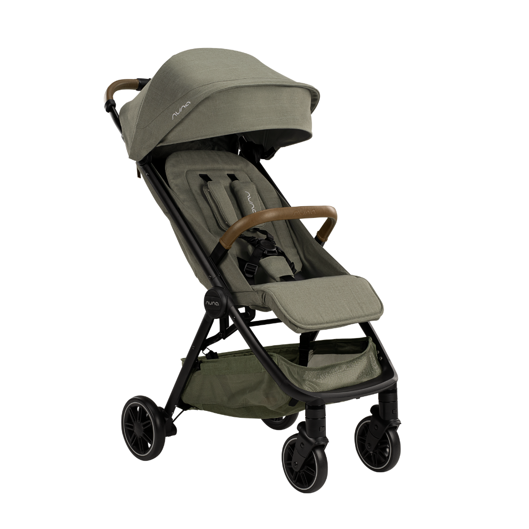 Carucior ultracompact cu pliere automata Nuna TRVL Pine
