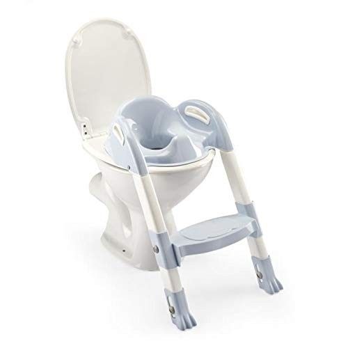 Reductor pentru toaleta cu scarita Kiddyloo Baby blue Thermobaby