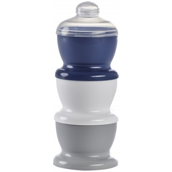 Recipient 3 compartimente lapte praf sau mancarica Grey Charm Thermobaby