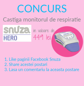 Concurs - castiga un monitor de respiratie Snuza