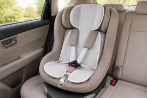 Copilul transpira in scaunul auto? Cauze, solutii si cum reduci transpiratia in timpul calatoriilor